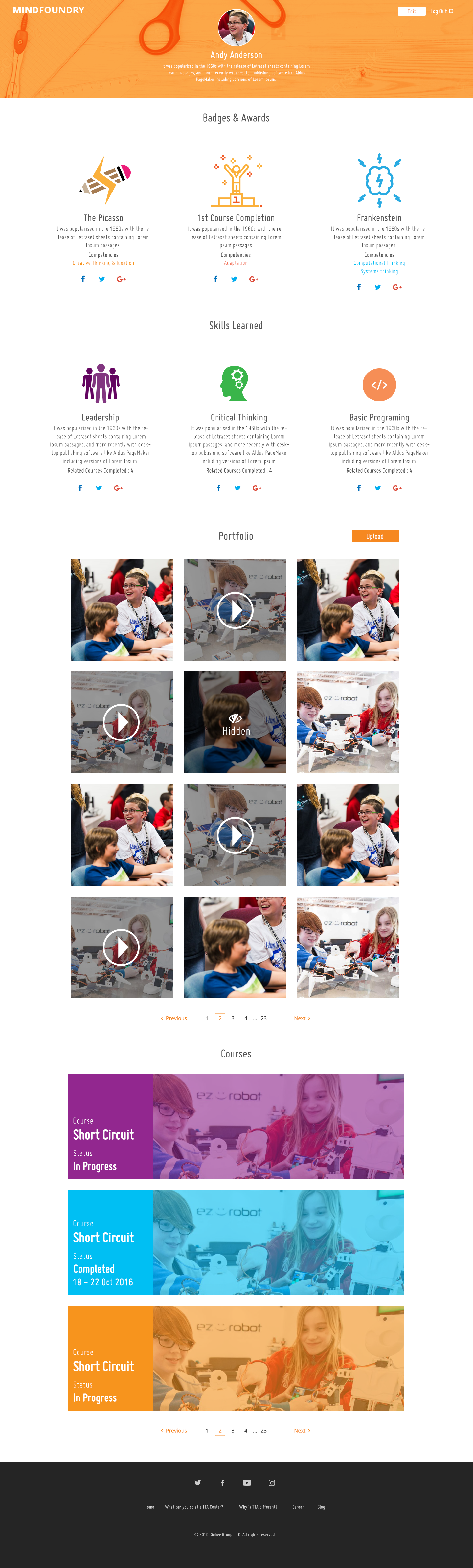 Child Portfolio Mockup